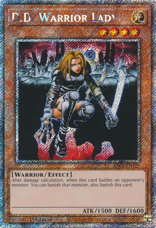 D.D. Warrior Lady (Platinum Secret Rare) [RA03-EN129] Platinum Secret Rare Yu-Gi-Oh!