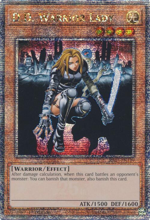 D.D. Warrior Lady (Quarter Century Secret Rare) [RA03-EN129] Quarter Century Secret Rare Yu-Gi-Oh!