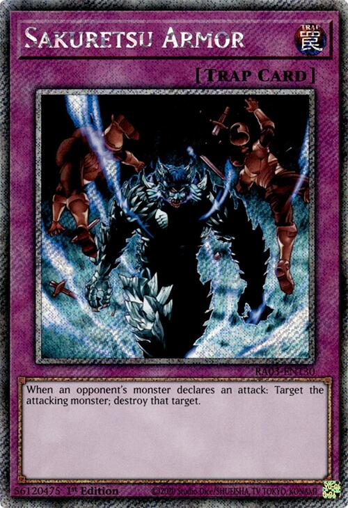 Sakuretsu Armor (Platinum Secret Rare) [RA03-EN130] Platinum Secret Rare Yu-Gi-Oh!