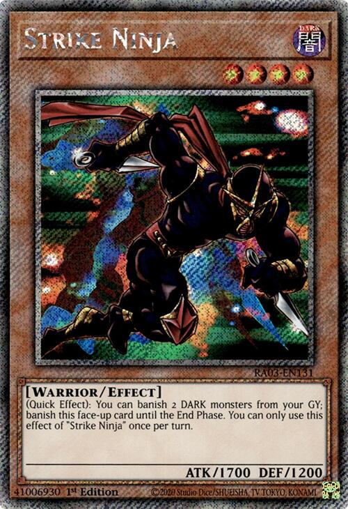 Strike Ninja (Platinum Secret Rare) [RA03-EN131] Platinum Secret Rare Yu-Gi-Oh!