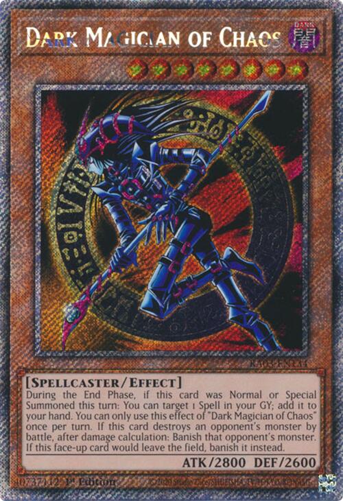 Dark Magician of Chaos (Platinum Secret Rare) [RA03-EN134] Platinum Secret Rare Yu-Gi-Oh!