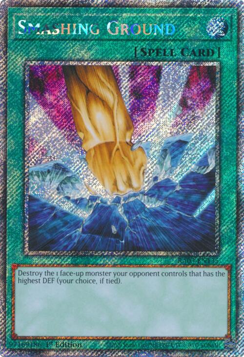 Smashing Ground (Platinum Secret Rare) [RA03-EN135] Platinum Secret Rare Yu-Gi-Oh!