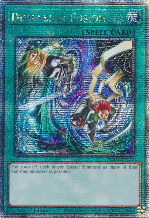Dimension Fusion (Quarter Century Secret Rare) [RA03-EN136] Quarter Century Secret Rare Yu-Gi-Oh!