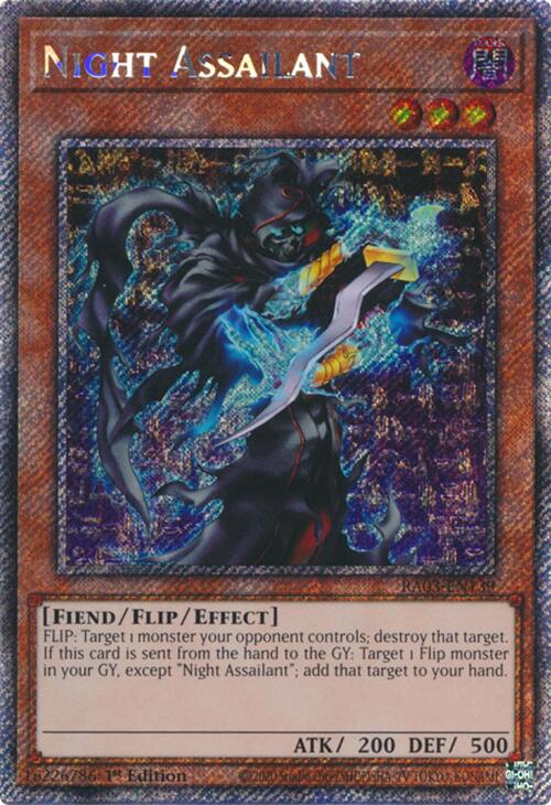 Night Assailant (Platinum Secret Rare) [RA03-EN139] Platinum Secret Rare Yu-Gi-Oh!