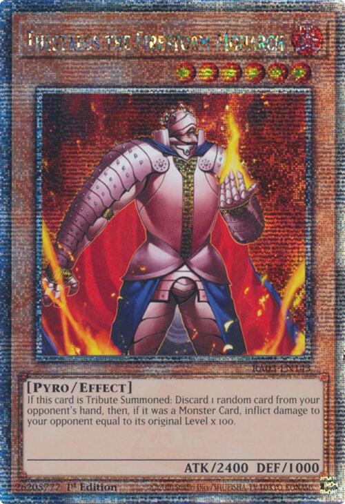 Thestalos the Firestorm Monarch (Quarter Century Secret Rare) [RA03-EN143] Quarter Century Secret Rare Yu-Gi-Oh!