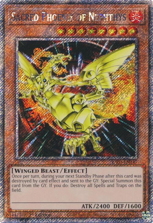 Sacred Phoenix of Nephthys (Platinum Secret Rare) [RA03-EN147] Platinum Secret Rare Yu-Gi-Oh!