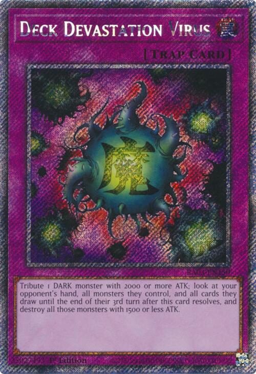 Deck Devastation Virus (Platinum Secret Rare) [RA03-EN150] Platinum Secret Rare Yu-Gi-Oh!