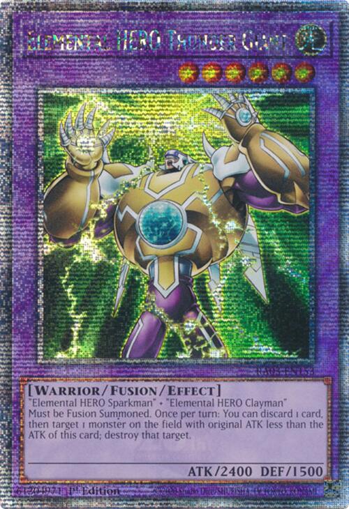 Elemental HERO Thunder Giant (Quarter Century Secret Rare) [RA03-EN153] Quarter Century Secret Rare Yu-Gi-Oh!