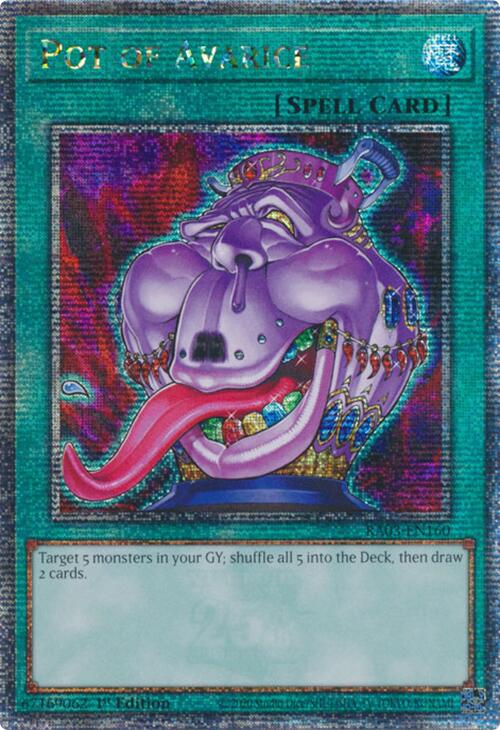 Pot of Avarice (Quarter Century Secret Rare) [RA03-EN160] Quarter Century Secret Rare Yu-Gi-Oh!