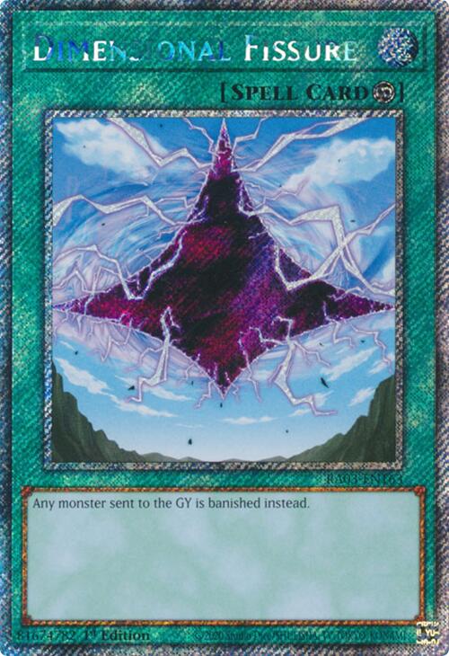 Dimensional Fissure (Platinum Secret Rare) [RA03-EN163] Platinum Secret Rare Yu-Gi-Oh!