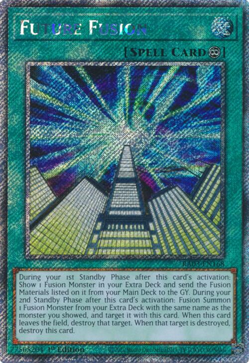 Future Fusion (Platinum Secret Rare) [RA03-EN168] Platinum Secret Rare Yu-Gi-Oh!