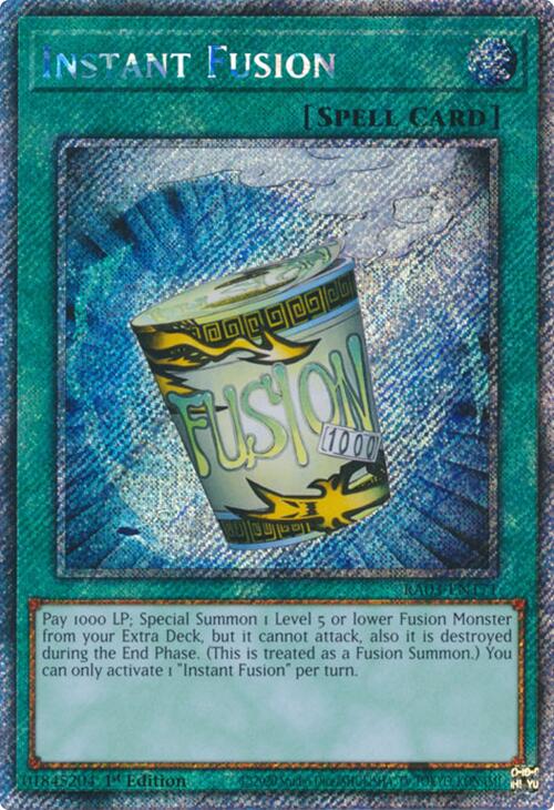 Instant Fusion (Platinum Secret Rare) [RA03-EN171] Platinum Secret Rare Yu-Gi-Oh!