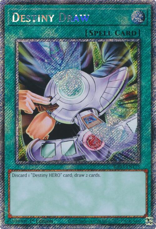 Destiny Draw (Platinum Secret Rare) [RA03-EN173] Platinum Secret Rare Yu-Gi-Oh!