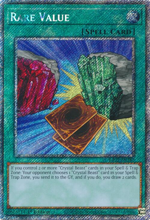 Rare Value (Platinum Secret Rare) [RA03-EN182] Platinum Secret Rare Yu-Gi-Oh!