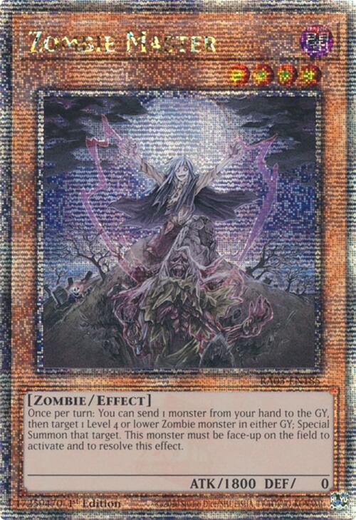 Zombie Master (Quarter Century Secret Rare) [RA03-EN185] Quarter Century Secret Rare Yu-Gi-Oh!