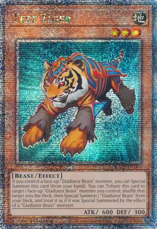 Test Tiger (Quarter Century Secret Rare) [RA03-EN189] Quarter Century Secret Rare Yu-Gi-Oh!