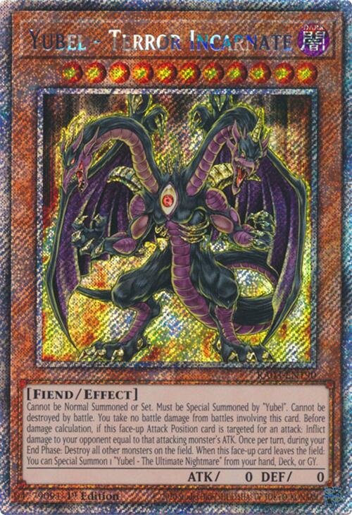 Yubel - Terror Incarnate (Platinum Secret Rare) [RA03-EN190] Platinum Secret Rare Yu-Gi-Oh!