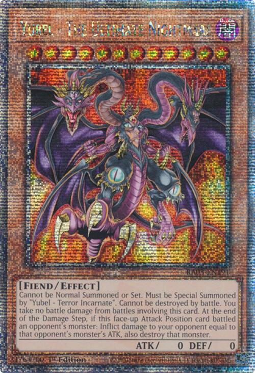Yubel - The Ultimate Nightmare (Quarter Century Secret Rare) [RA03-EN191] Quarter Century Secret Rare Yu-Gi-Oh!