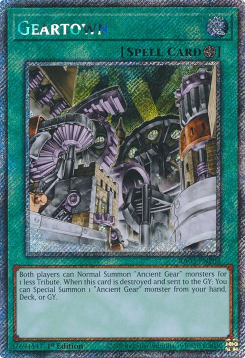 Geartown (Platinum Secret Rare) [RA03-EN203] Platinum Secret Rare Yu-Gi-Oh!