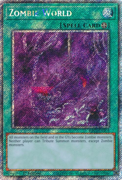 Zombie World (Platinum Secret Rare) [RA03-EN205] Platinum Secret Rare Yu-Gi-Oh!