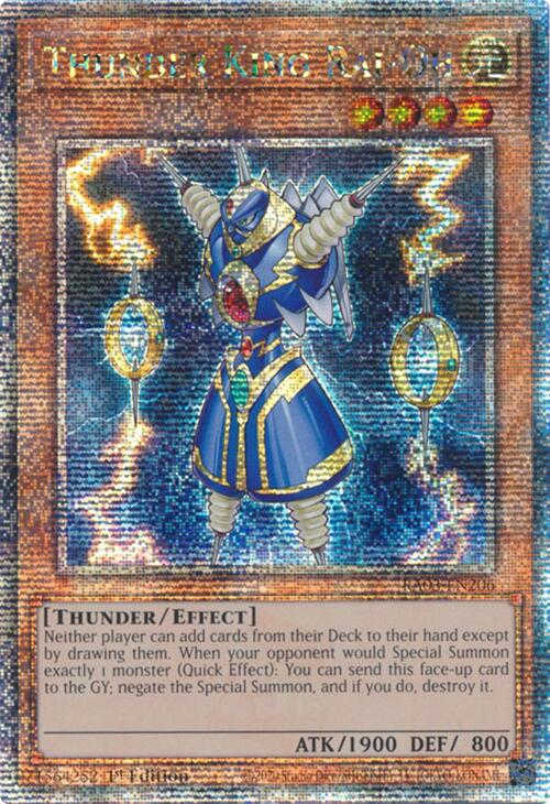 Thunder King Rai-Oh (Quarter Century Secret Rare) [RA03-EN206] Quarter Century Secret Rare Yu-Gi-Oh!