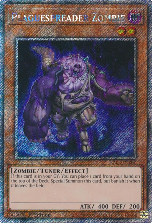 Plaguespreader Zombie (Platinum Secret Rare) [RA03-EN207] Platinum Secret Rare Yu-Gi-Oh!