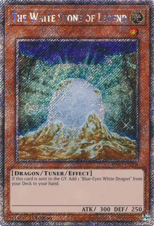 The White Stone of Legend (Platinum Secret Rare) [RA03-EN208] Platinum Secret Rare Yu-Gi-Oh!
