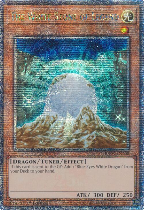 The White Stone of Legend (Quarter Century Secret Rare) [RA03-EN208] Quarter Century Secret Rare Yu-Gi-Oh!