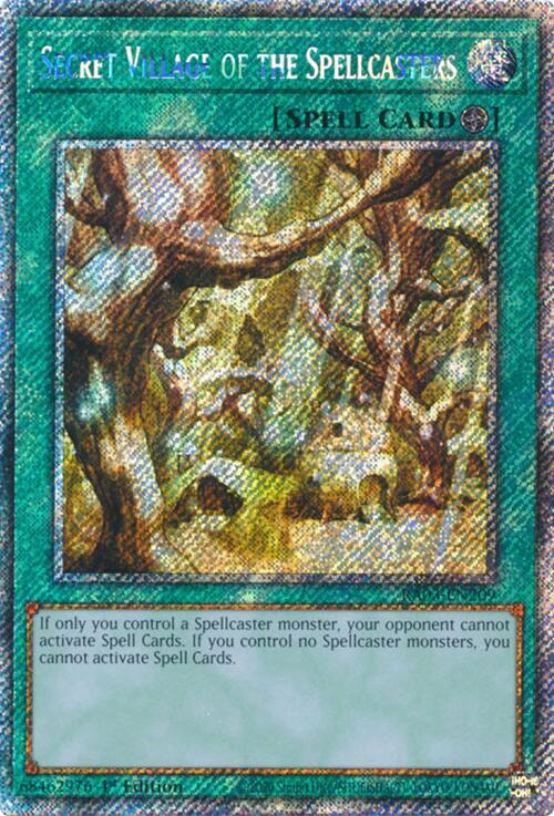 Secret Village of the Spellcasters (Platinum Secret Rare) [RA03-EN209] Platinum Secret Rare Yu-Gi-Oh!