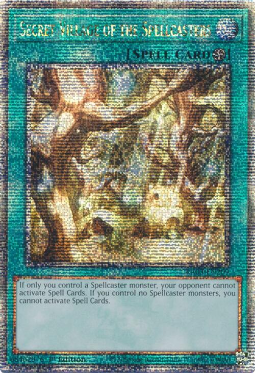 Secret Village of the Spellcasters (Quarter Century Secret Rare) [RA03-EN209] Quarter Century Secret Rare Yu-Gi-Oh!