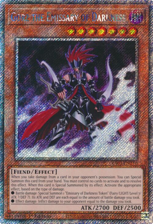 Gorz the Emissary of Darkness (Platinum Secret Rare) [RA03-EN210] Platinum Secret Rare Yu-Gi-Oh!