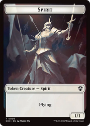 Spirit (0006) // Illusion Double-Sided Token [Secrets of Strixhaven Commander Tokens] Magic: The Gathering