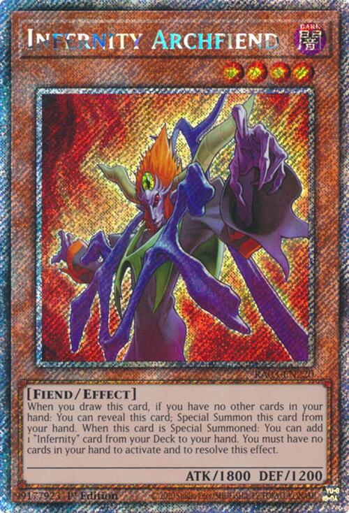 Infernity Archfiend (Platinum Secret Rare) [RA03-EN220] Platinum Secret Rare Yu-Gi-Oh!