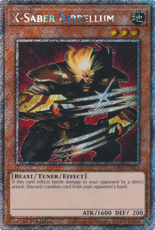 X-Saber Airbellum (Platinum Secret Rare) [RA03-EN221] Platinum Secret Rare Yu-Gi-Oh!