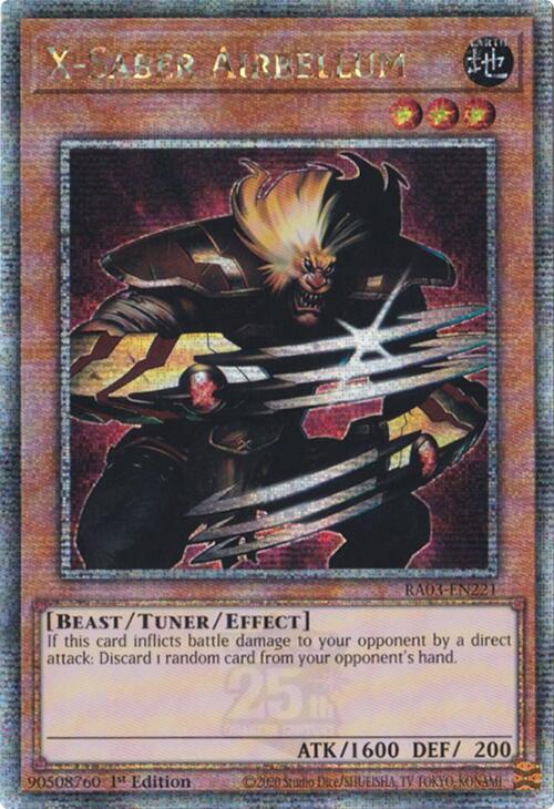 X-Saber Airbellum (Quarter Century Secret Rare) [RA03-EN221] Quarter Century Secret Rare Yu-Gi-Oh!