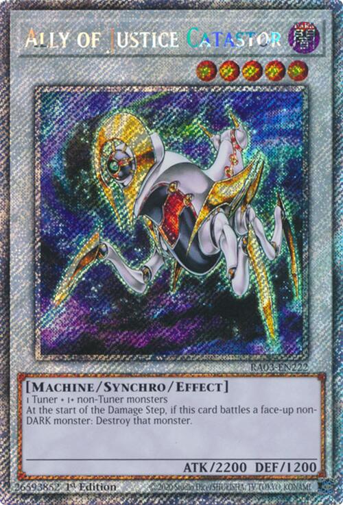 Ally of Justice Catastor (Platinum Secret Rare) [RA03-EN222] Platinum Secret Rare Yu-Gi-Oh!