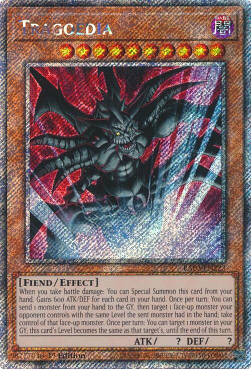 Tragoedia (Platinum Secret Rare) [RA03-EN223] Platinum Secret Rare Yu-Gi-Oh!