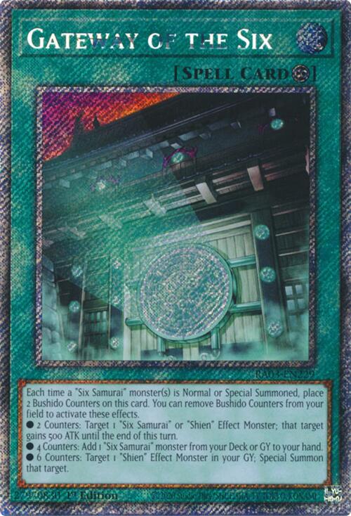 Gateway of the Six (Platinum Secret Rare) [RA03-EN229] Platinum Secret Rare Yu-Gi-Oh!