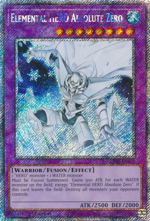 Elemental HERO Absolute Zero (Platinum Secret Rare) [RA03-EN231] Platinum Secret Rare Yu-Gi-Oh!