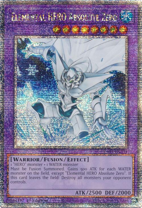 Elemental HERO Absolute Zero (Quarter Century Secret Rare) [RA03-EN231] Quarter Century Secret Rare Yu-Gi-Oh!