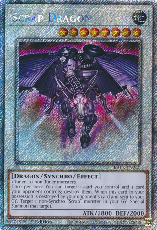 Scrap Dragon (Platinum Secret Rare) [RA03-EN240] Platinum Secret Rare Yu-Gi-Oh!