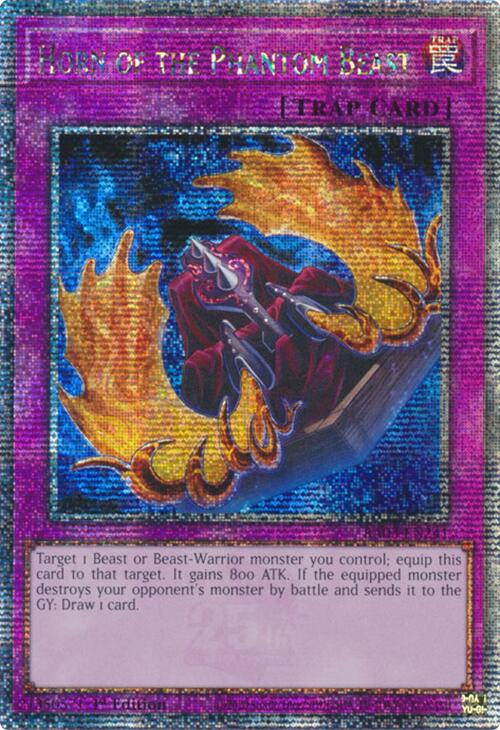 Horn of the Phantom Beast (Quarter Century Secret Rare) [RA03-EN241] Quarter Century Secret Rare Yu-Gi-Oh!