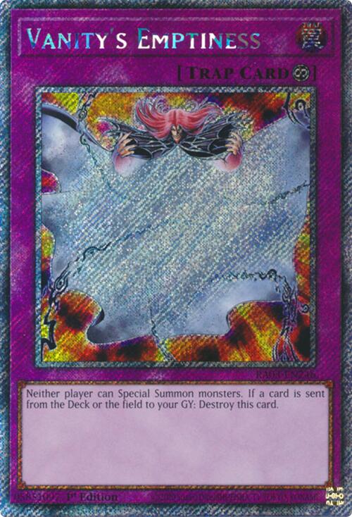 Vanity's Emptiness (Platinum Secret Rare) [RA03-EN246] Platinum Secret Rare Yu-Gi-Oh!