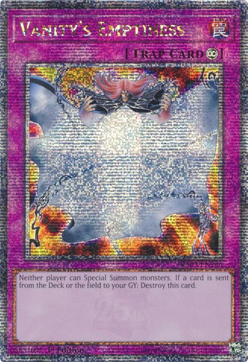 Vanity's Emptiness (Quarter Century Secret Rare) [RA03-EN246] Quarter Century Secret Rare Yu-Gi-Oh!