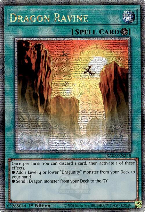 Dragon Ravine (Quarter Century Secret Rare) [RA03-EN248] Quarter Century Secret Rare Yu-Gi-Oh!