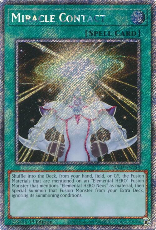 Miracle Contact (Platinum Secret Rare) [RA03-EN253] Platinum Secret Rare Yu-Gi-Oh!