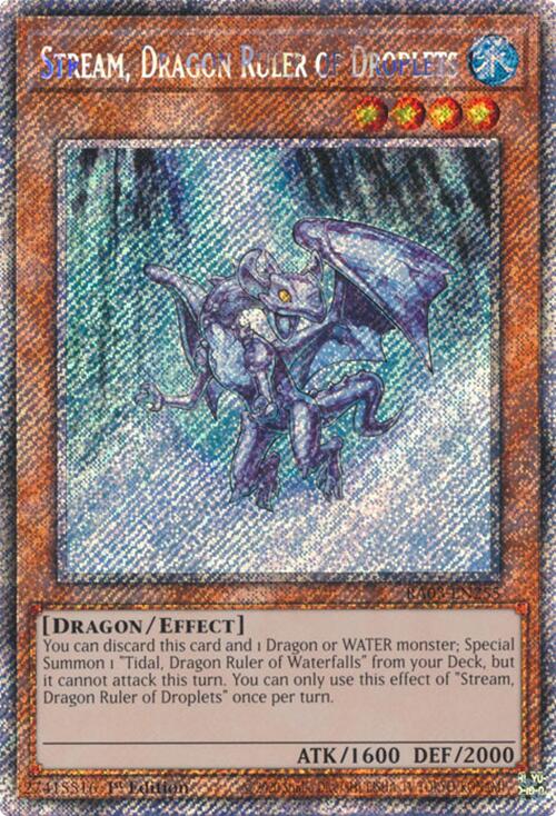 Stream, Dragon Ruler of Droplets (Platinum Secret Rare) [RA03-EN255] Platinum Secret Rare Yu-Gi-Oh!