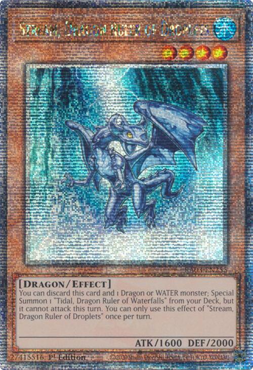 Stream, Dragon Ruler of Droplets (Quarter Century Secret Rare) [RA03-EN255] Quarter Century Secret Rare Yu-Gi-Oh!