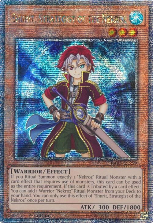 Shurit, Strategist of the Nekroz (Quarter Century Secret Rare) [RA03-EN259] Quarter Century Secret Rare Yu-Gi-Oh!