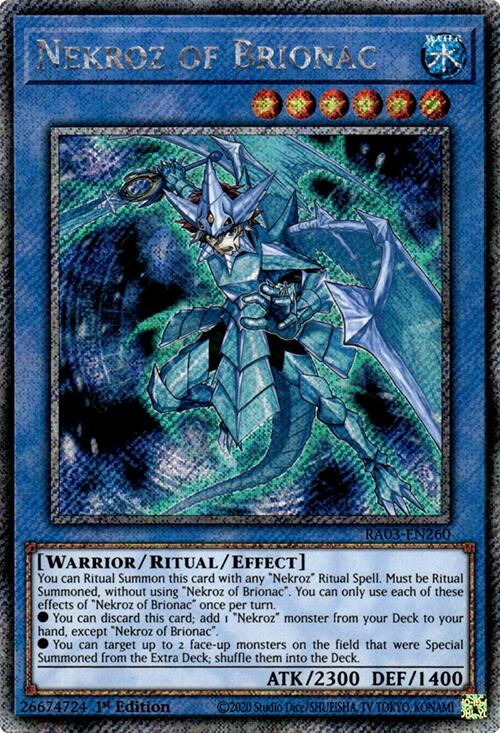 Nekroz of Brionac (Platinum Secret Rare) [RA03-EN260] Platinum Secret Rare Yu-Gi-Oh!